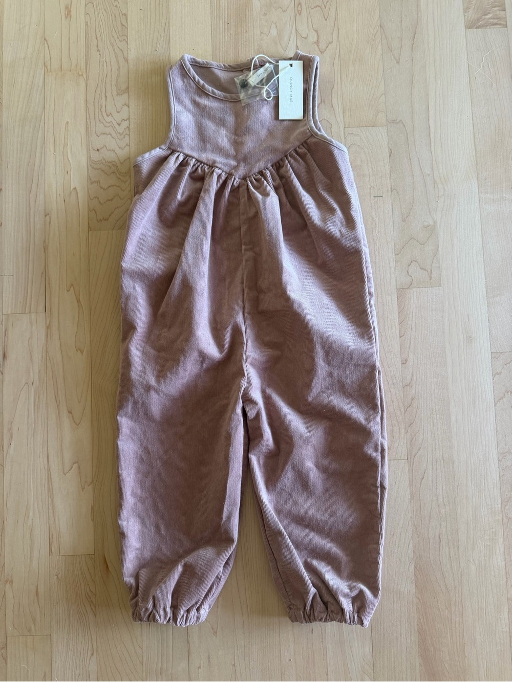 Mauve Sleeveless Cotton Jumpsuit